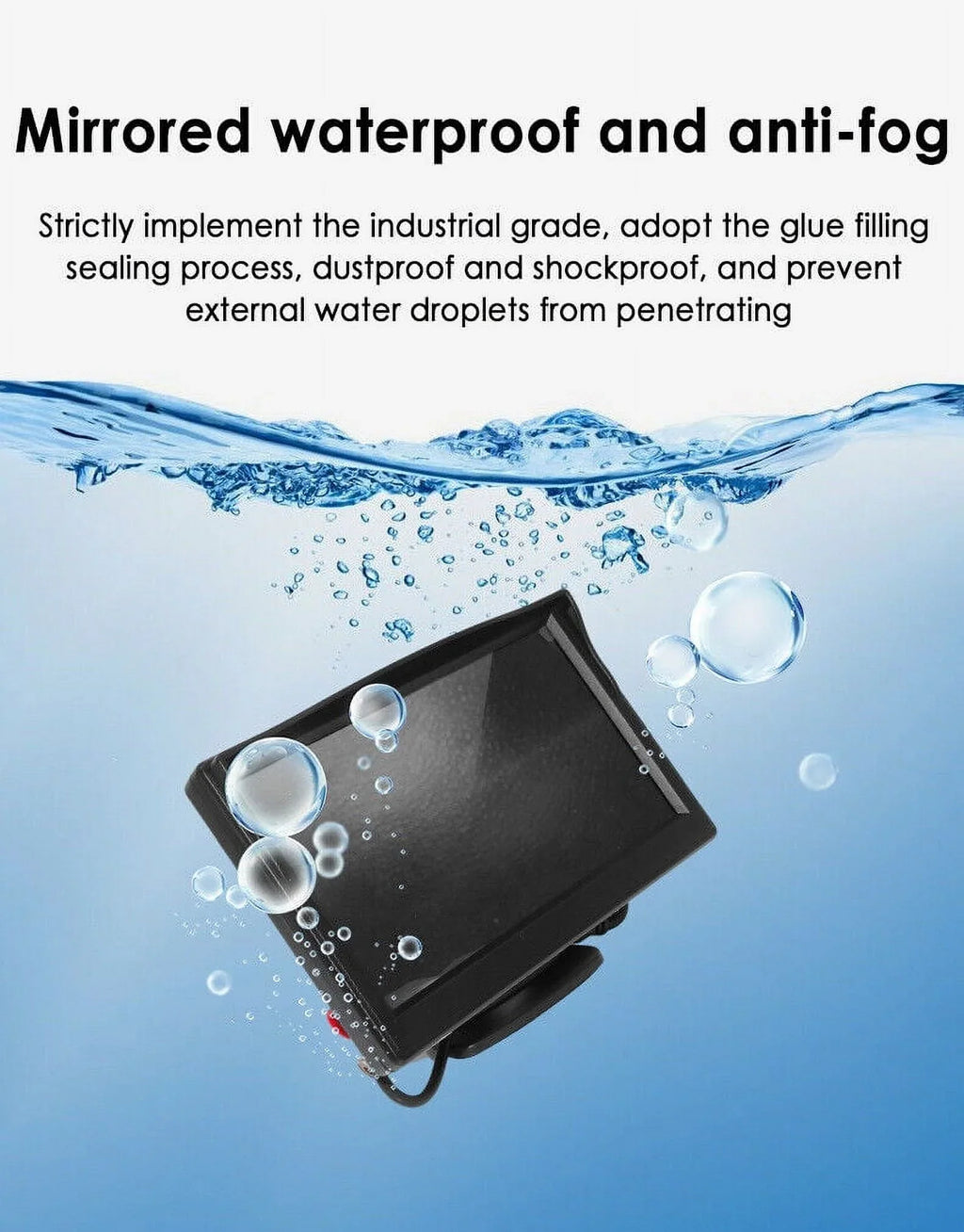 Backup Rear View Vision Waterproof Wireless Car HD 5" Camera Kit Monitor kydely Night