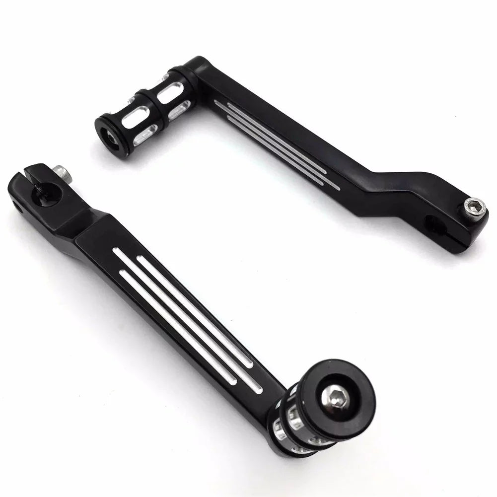 Pegs FLSTF Fat Black Aluminum later 009C- Shift and Motorcycle Levers Davidson Harley Shifter Heel HTT- Pedal w/ Toe Shift design Boy 1980 Levers/Gear For