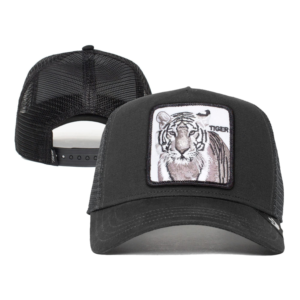 One Farm Tiger), Snapback Bros. (White Original Trucker Adjustable Hat, dimension Goorin Black The Unisex