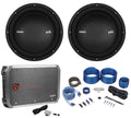 Watt Audio Polk Car Kit MM1042DVC 10” Subwoofers+Mono (2) Amplifier+Amp 2400