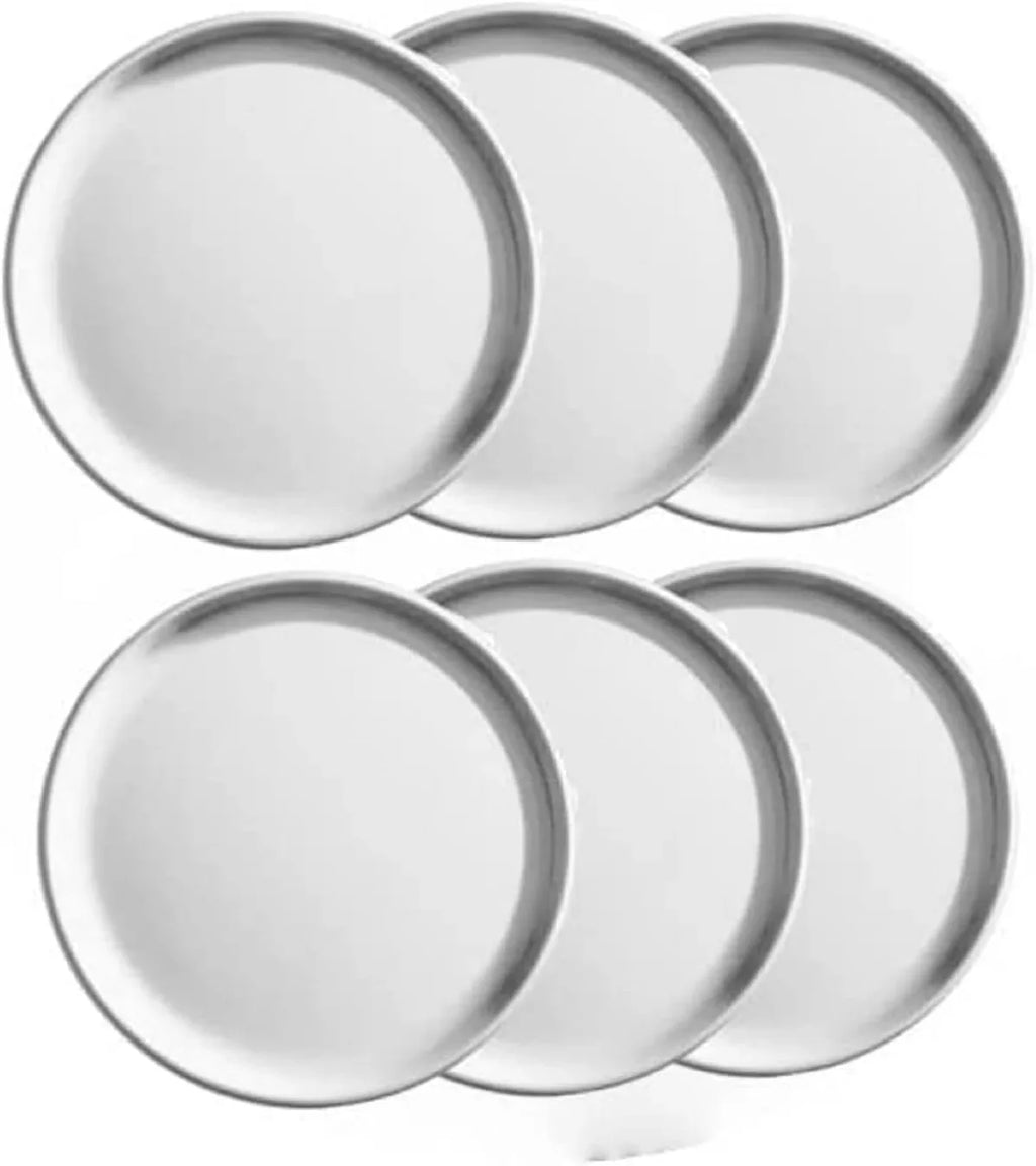 Tray Kitchen Tray Tray Home Pizza Baking Round Pizzeria 13” Aluminum for Bakeware Pizza 6 Round Restaurants & design Pan - Coupe TrueCraftware- Pizza Set Pan Baking of Tray