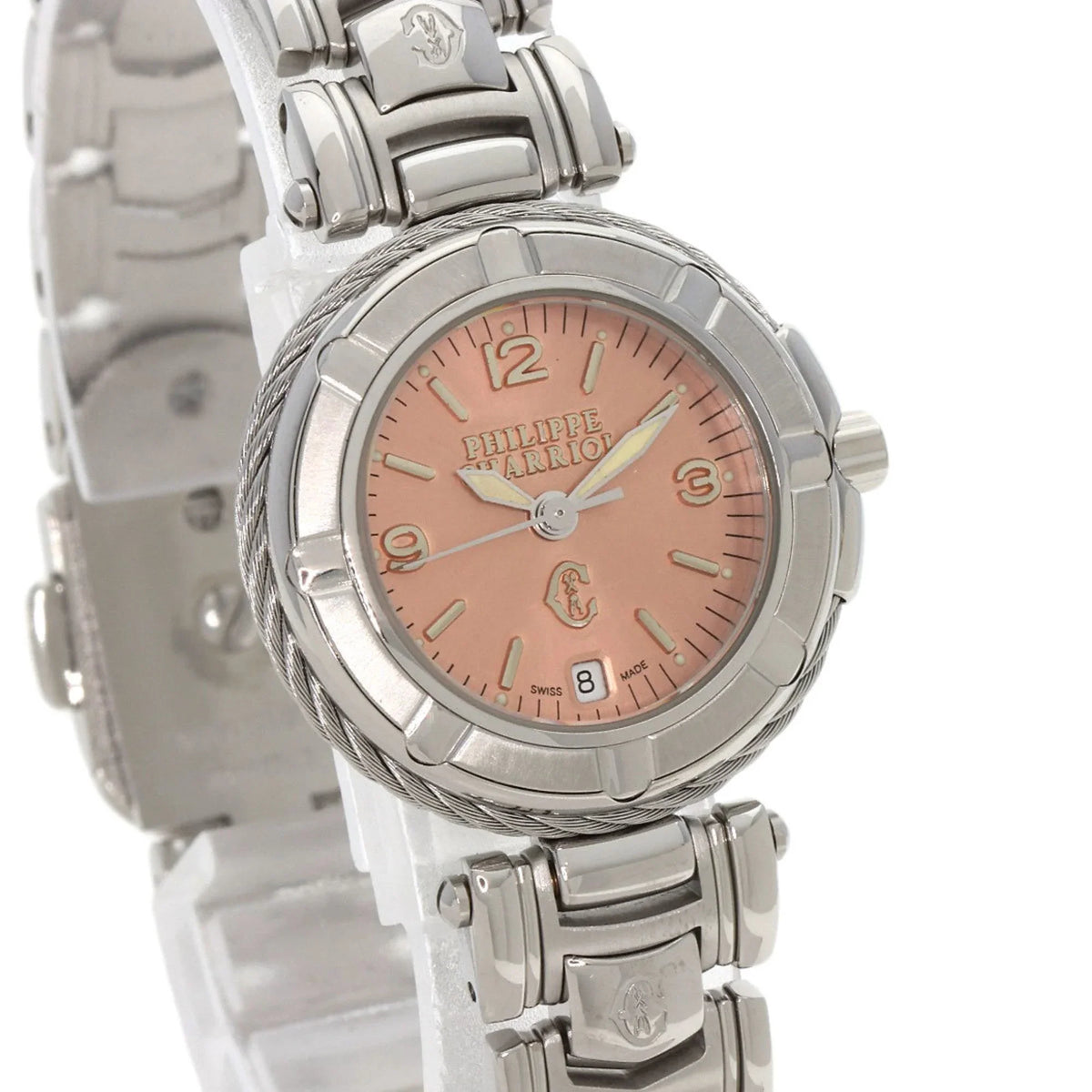 Steel/SS Charriol Ladies PHILIPPE CHARRIOL Watch Pre-Owned (Good) Celtic 53.97.2617 Philippe Stainless