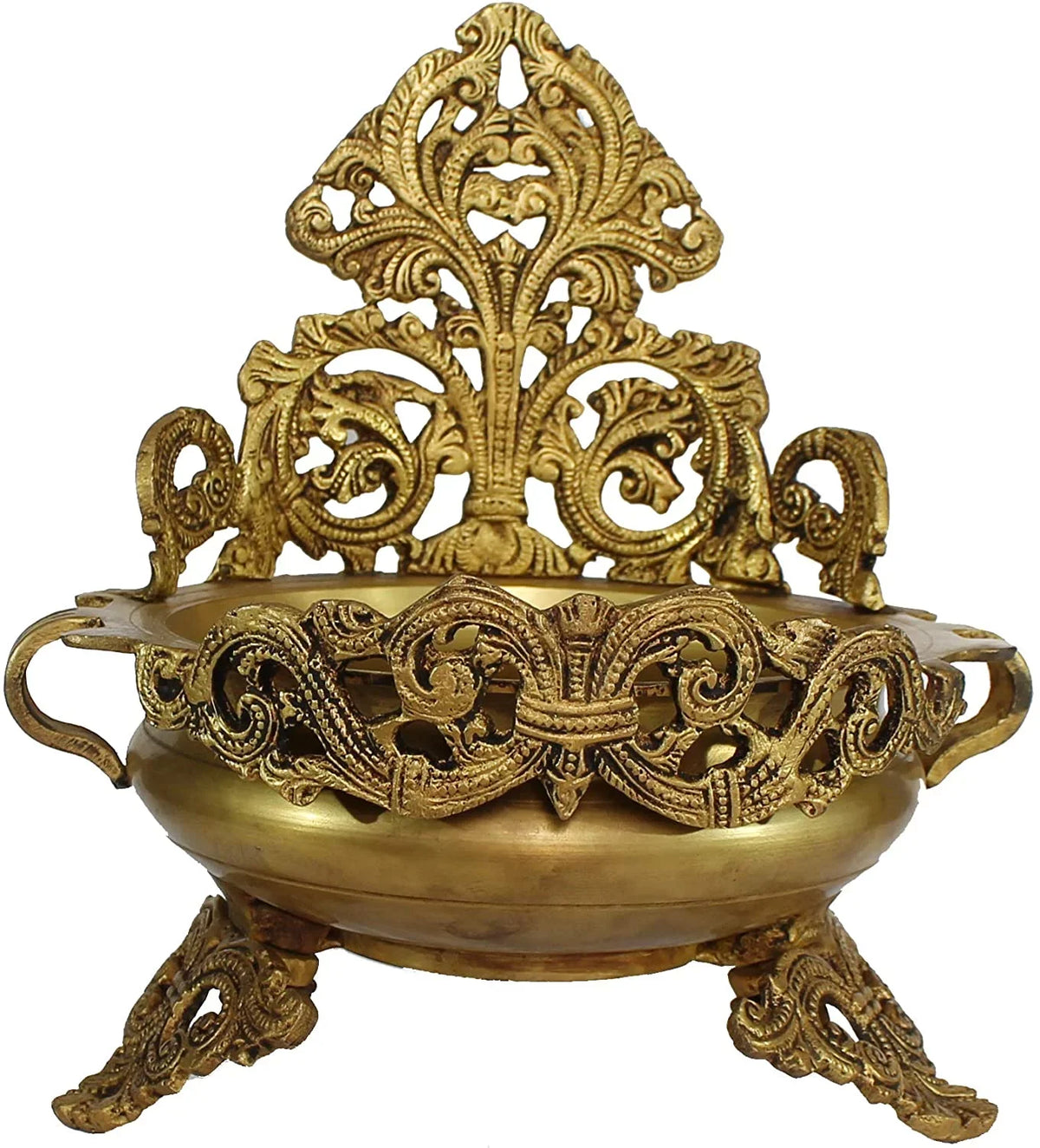 Decorative | - Urli Showpiece Home Decorative - | - Brass Inches eSplanade - Ethnic Traditional Decor 10.5" Bowl Items
