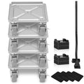 Lift Moving Dolly, Mover 360° Swivel Panel with Wheels Furniture Moving Lbs Steel PP & Set Sofa,Furniture Furniture Carbon Capacity Refrigerator Furniture for 500 Heavy SKYSHALO Tool Dollies