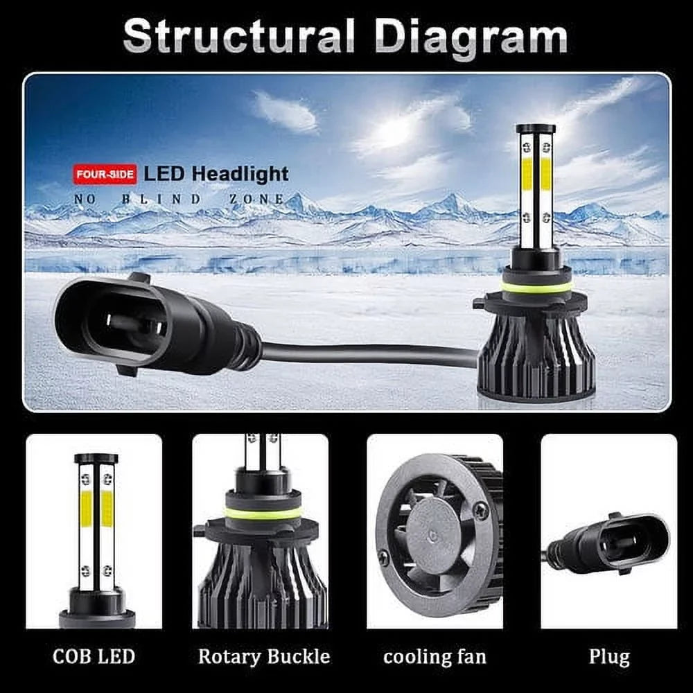 Chrysler 2017 luces 2018 For set faro Pacifica 6 2020 Para + LED antiniebla 2019