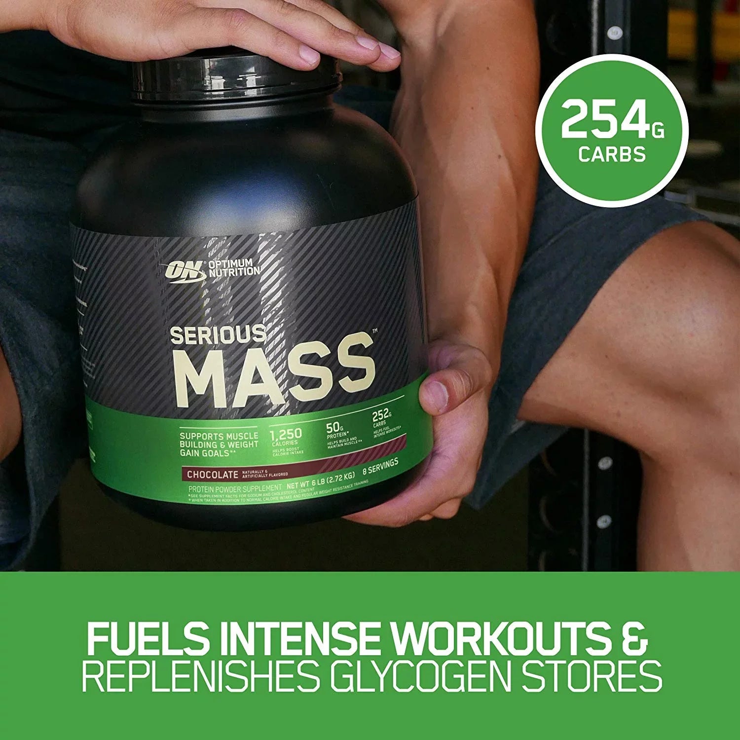 Powder, Protein Vanilla, Nutrition, Optimum Serious Weight 6.lb Mass, Gainer