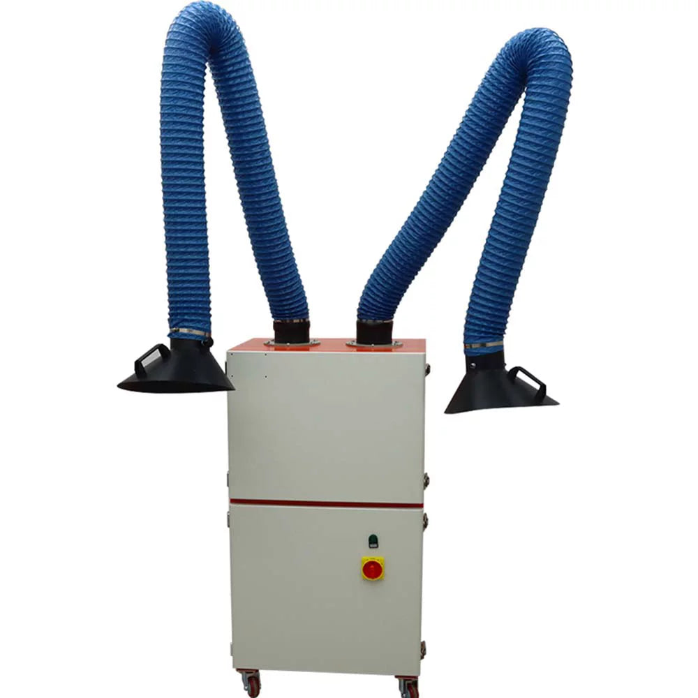 Fume INTBUYING Extractor Dual Mobile Purifier Smoke 220V Arm Welding
