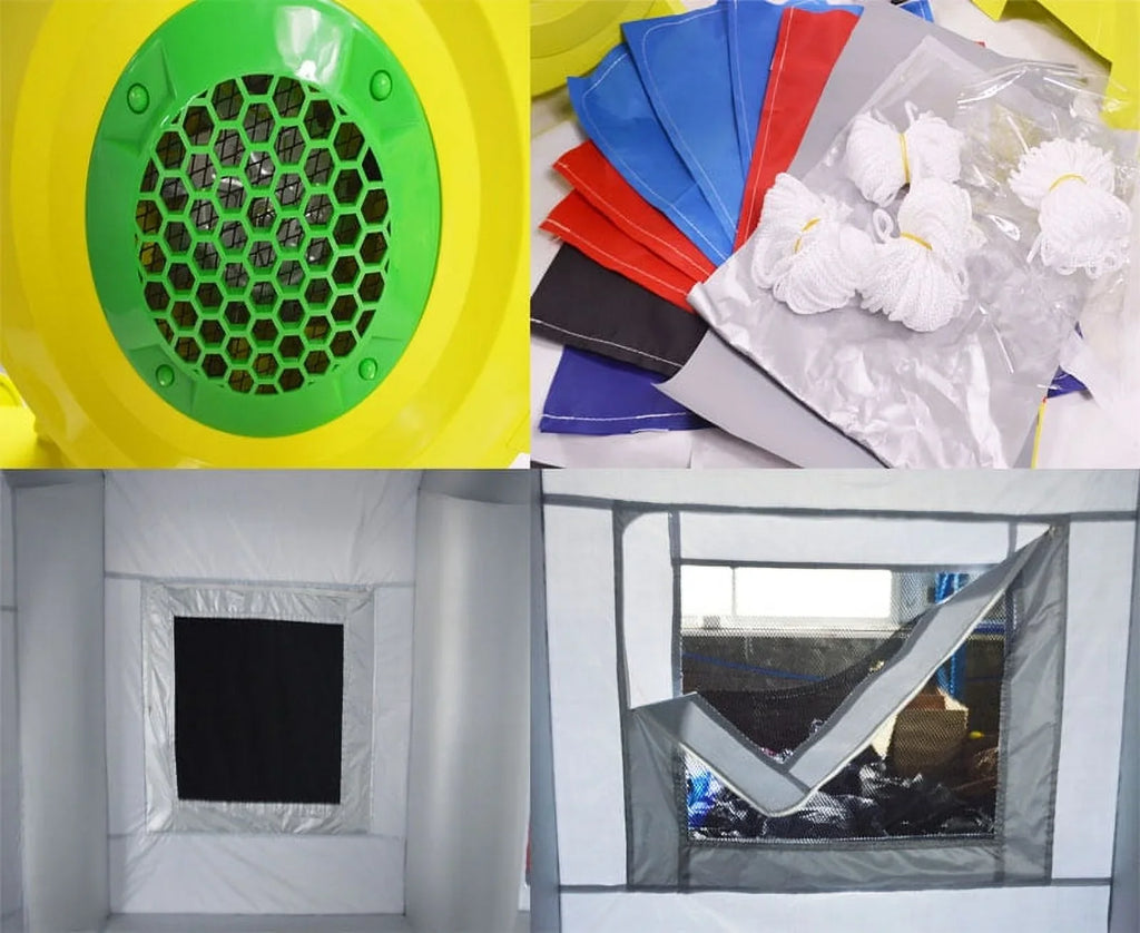 Blower 2 Inflatable Filtration Painting System Booth Portable Car 33*16*11ft TECHTONGDA Inflatable Booth with Spray with Spray Air Booth