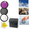 55mm Kit Multiple A6000 3-Piece Filter Kit + 3pc Cleaning Alpha Coated Appropriate