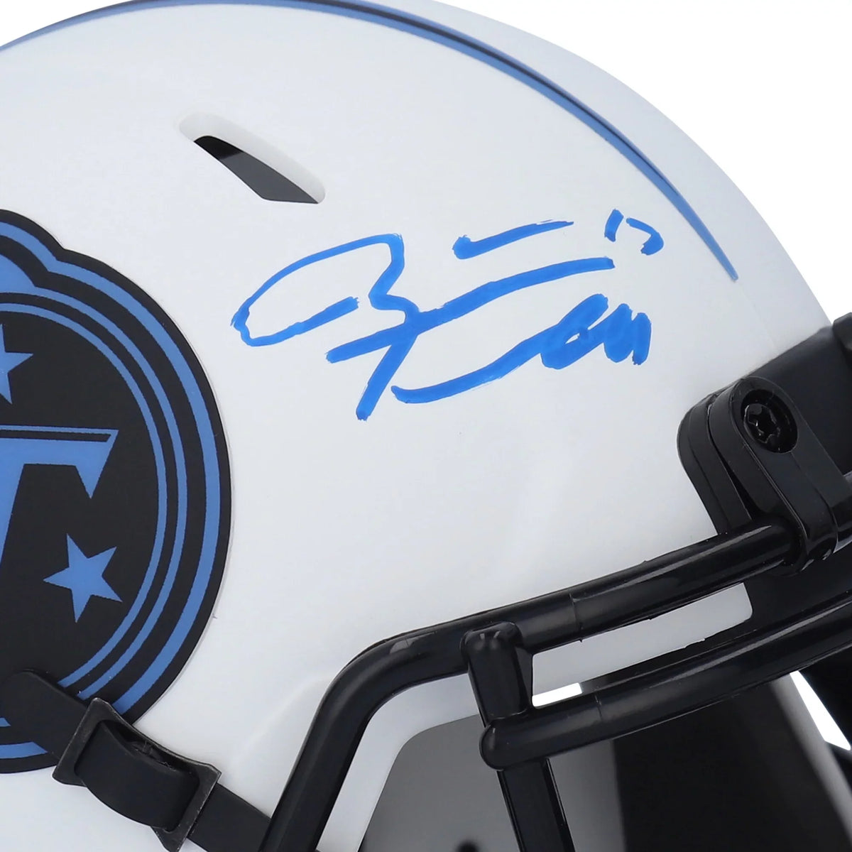 Helmet - Certified Autographed Ryan Authentic Fanatics Eclipse Tannehill Tennessee Titans Alternate Lunar Riddell Speed Mini