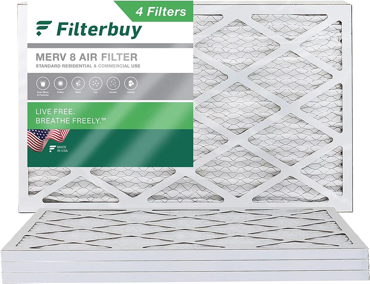Filters Air Furnace Pleated HVAC Filterbuy MERV (4-Pack) 14x36x1 8 AC
