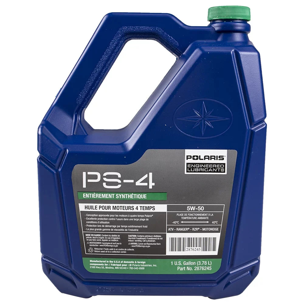 Plus Oil Synthetic Gallon 2876245 PS4 4-Cycle & Snowmobile Polaris ATV Factory
