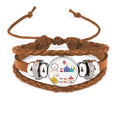 Colourful Wristband Park Amusement Bracelet Facilities Jewelry Pattern Leather Ornament