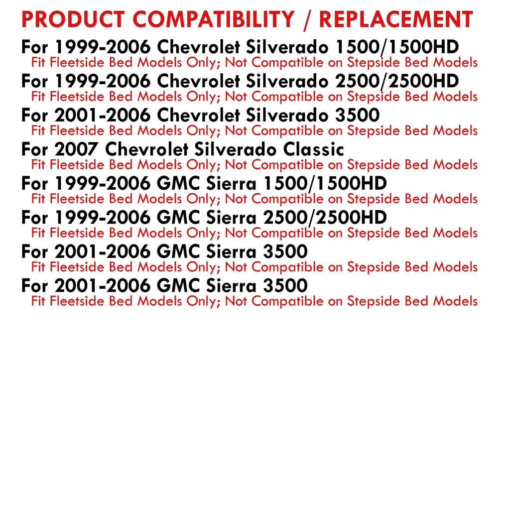 Distributors 2004 Chevy Compatible/Replacement Pair Black Lamps 2001 2003 AJP LED Smoked For Brake 1999 Fleetside Signal Stop Lens 2005 GMC 2006 2000 Tail 2002 Silverado Housing Driving Lights Sierra
