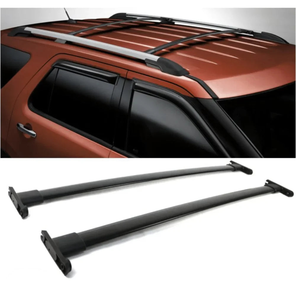 Rack 2Pc Explorer For Utility Black Police Aluminum Bar Interceptor Roof