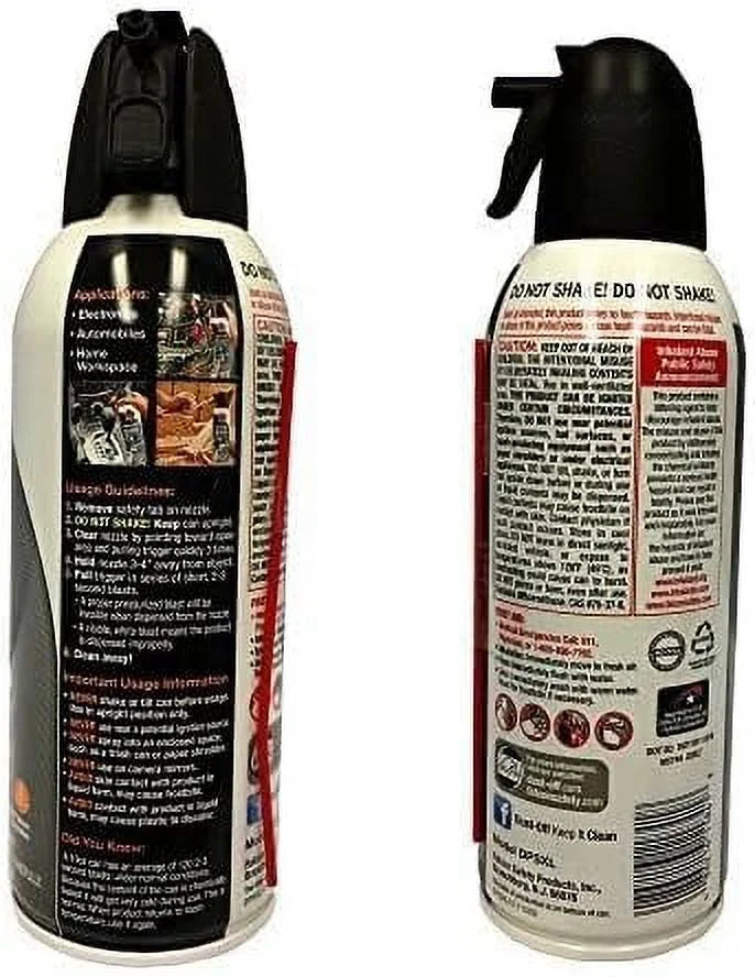 Gas Pack Duster, oz Disposable 6 Dust-Off 10 Compressed Cans,