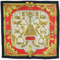 Silk Muffler Carre90 (Good) HERMES Multicolor ETRIERS Ladies Pre-Owned Scarf