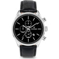 BLA-SIL-S02 Chrono & Vero Black Vincero Mens Watch, Silver S Wrist Luxury