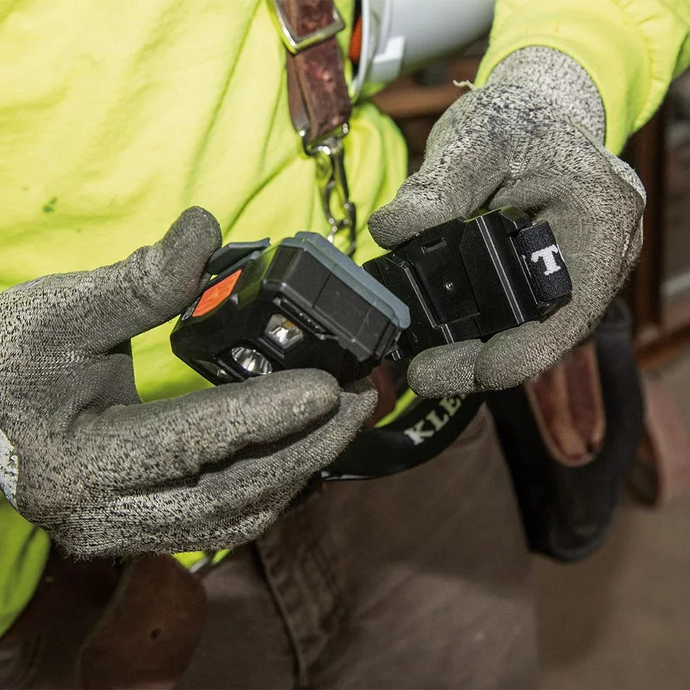 Klein Headlamp with Strap Lumens 56048 400 Rechargeable Fabric Tools