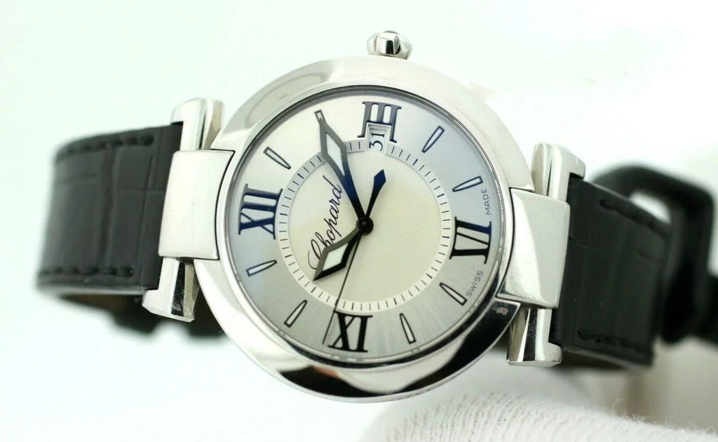 W/B/P Steel Women's Leather Black 8532 Watch Swiss Quartz 36mm ImperialE Chopard