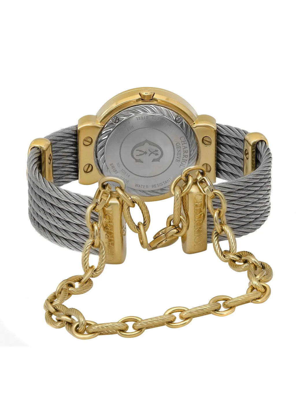 Steel ST30YD.560.009 Ladies Charriol Diamonds MOP Watch Quartz St New Tropez