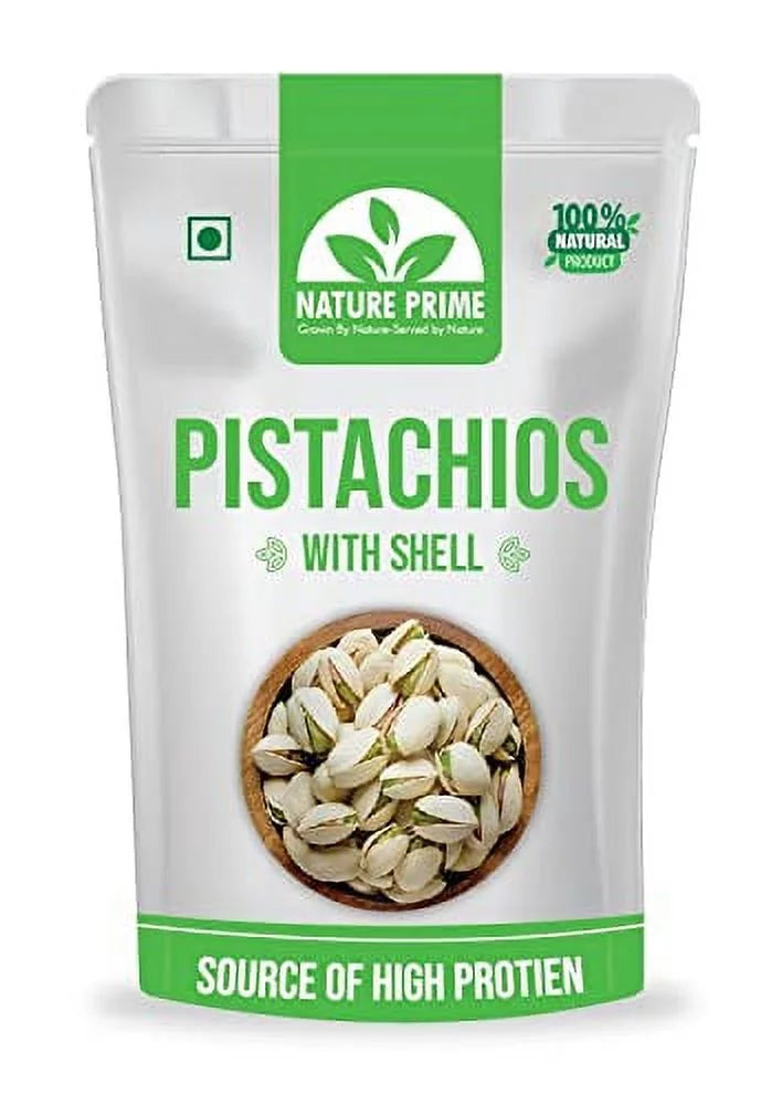 Salted Pista Roasted - Healthy Dry Fruits Californian and Prime Morning (400G) Pack) Nature Snack Pistachios & (Pouch Breakfast,