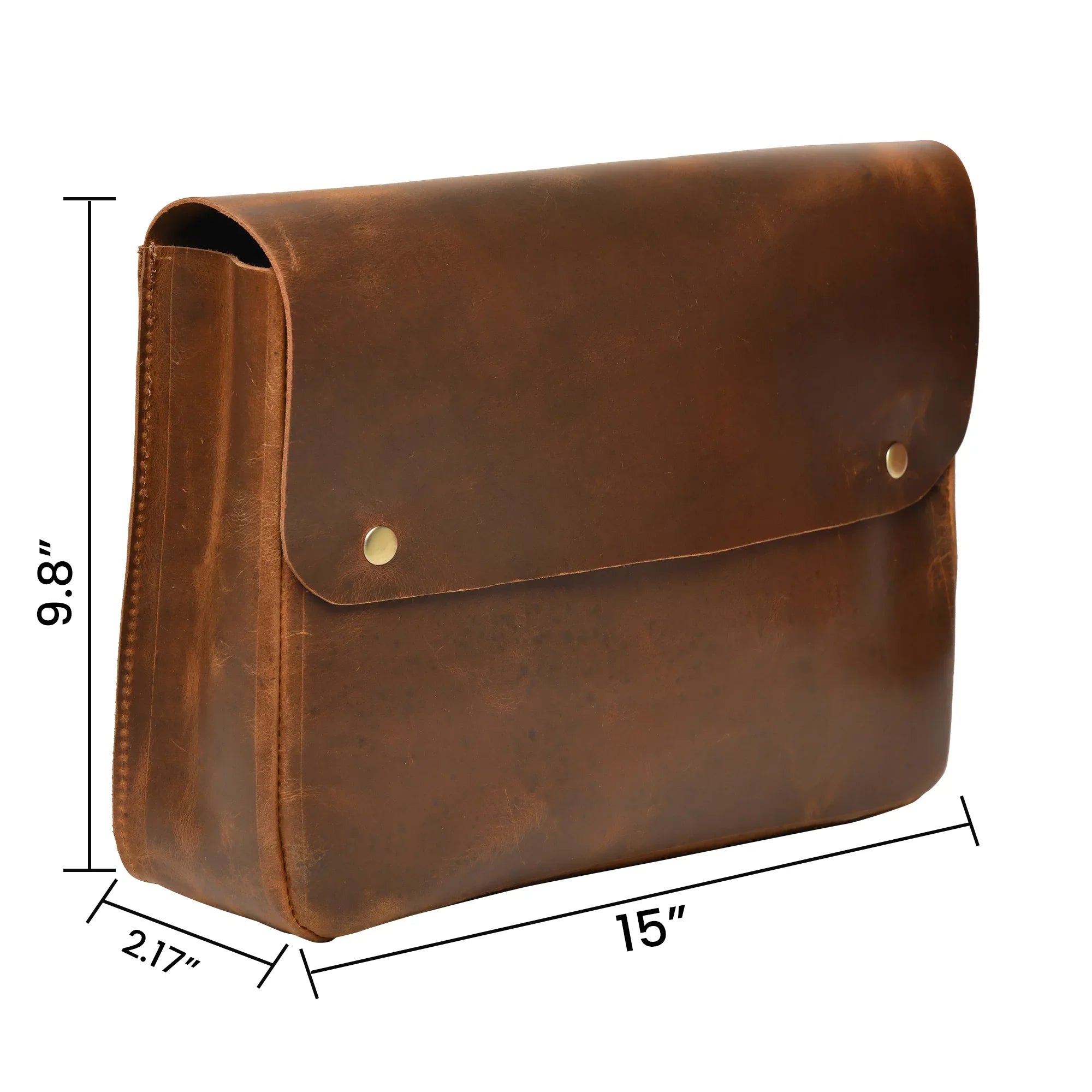 Portfolio File MacBook Case Sleeve Leather Document Grain Folder Top Holder Envelope Folio