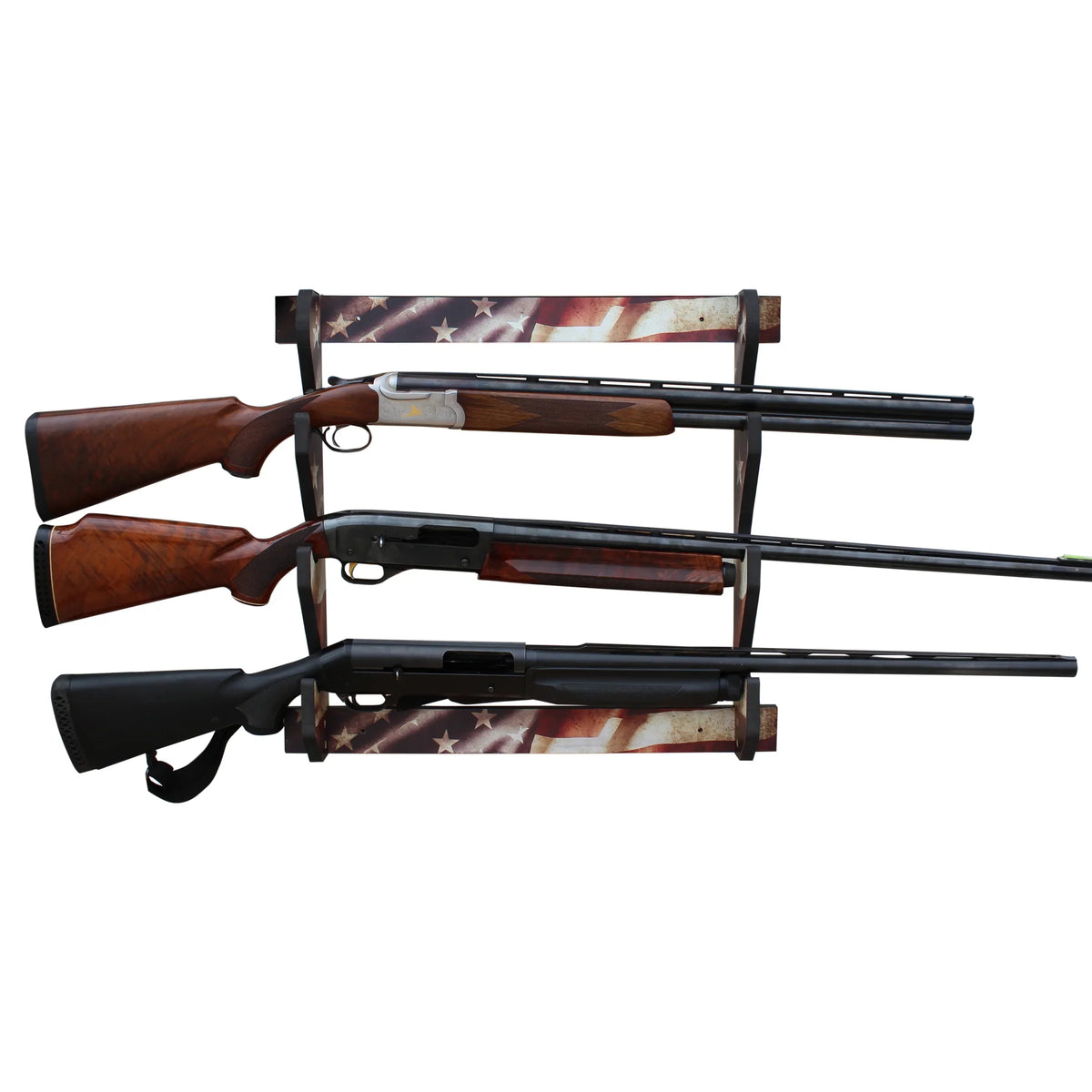 Storage Convenient Finish Display Rush Wall 3 Creations Easy Rifle/Shotgun Creek - Rack Indoor Americana Assembly