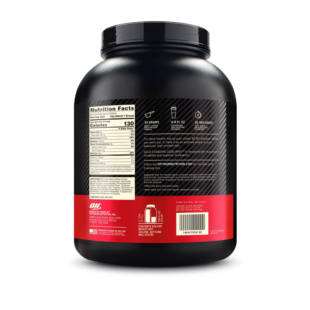 Butter, Gold Protein Peanut lb, 5 Optimum Chocolate Servings Nutrition, 100% 68 Standard Powder, Whey