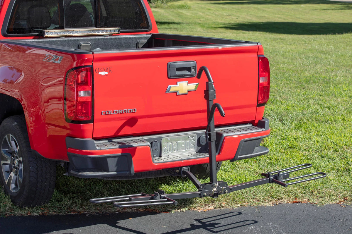 lbs. Tough Hitch-Mount Foldable Rack 2-Bike Capacity 80 Platform Hyper Car 10104071