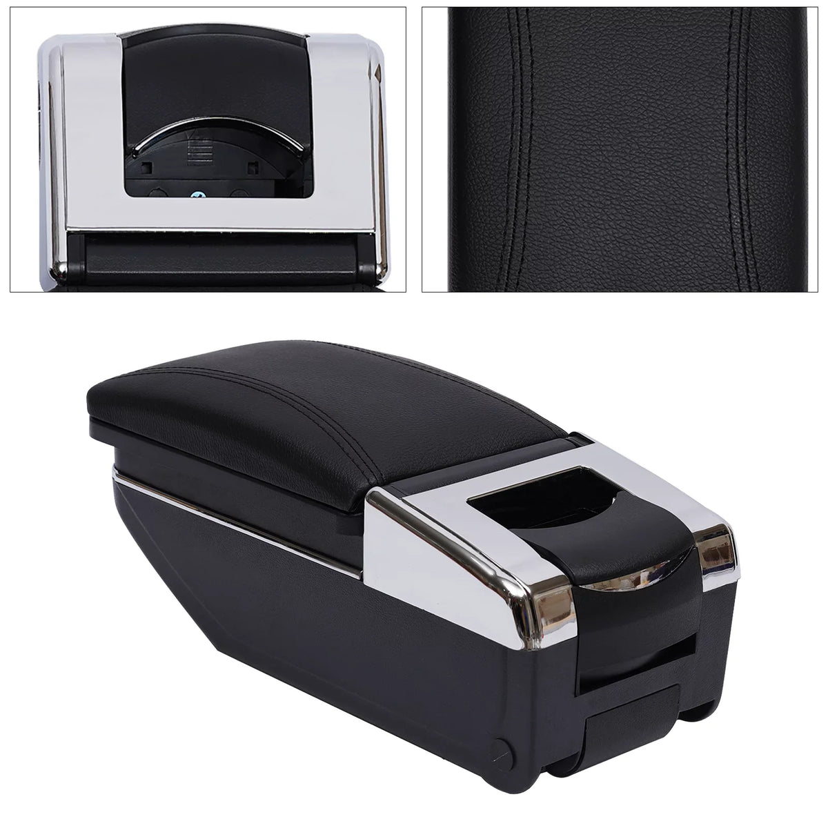 Box Armrest Storage Rest For Container Nissan Console Center Arm Versa/Tiida/Latio ZhdnBhnos Black 2007-2011 Rotatable Holder Car