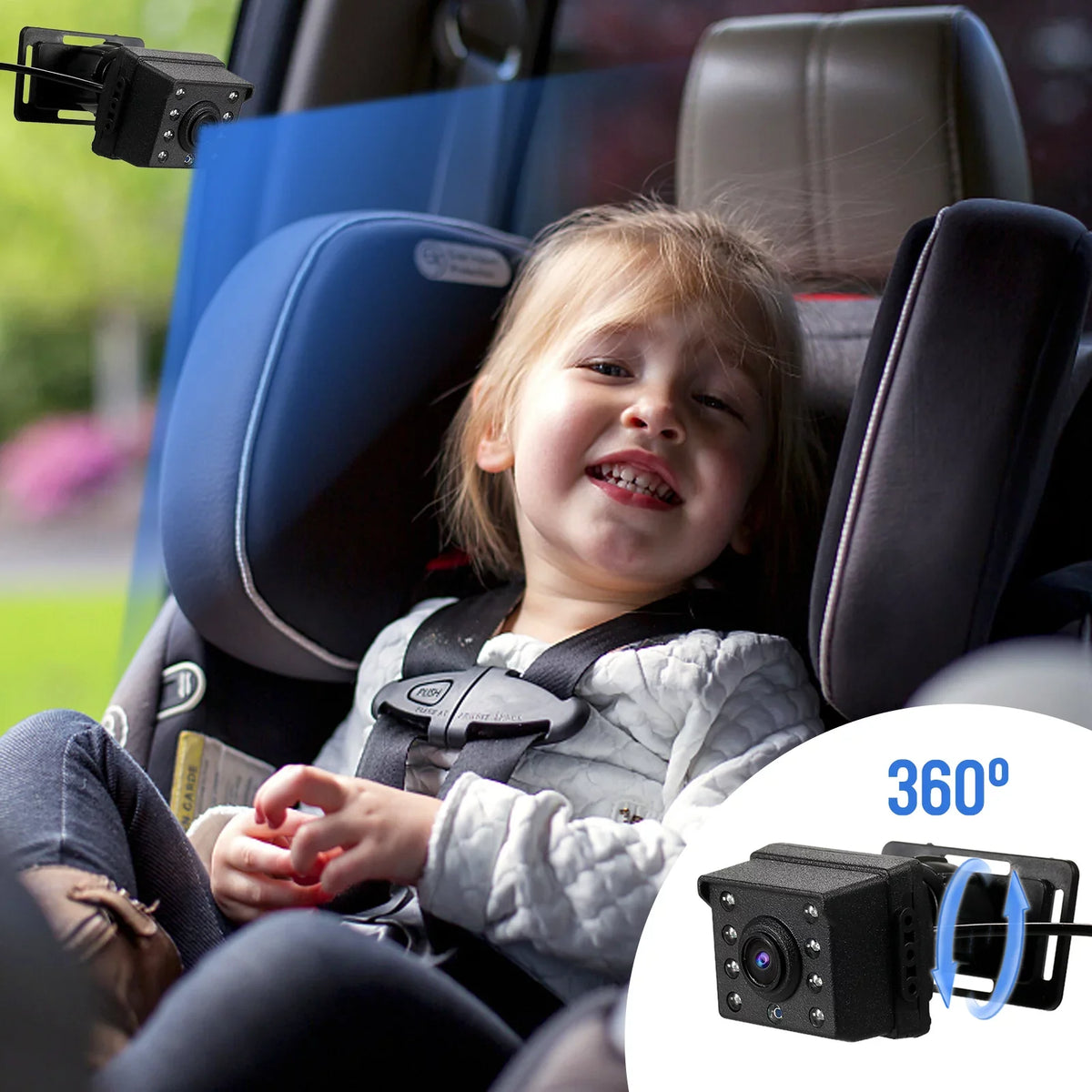 Screen Invigilator ammoon 4.3'' Wide Vision Resolution with Mirror, Night Baby Angle, Car View Monitor