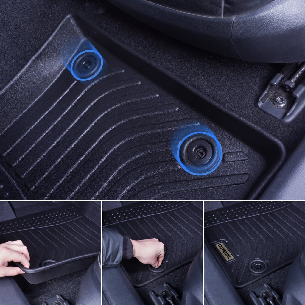 Mats Front climate Rear Car GV70 Replacement Durable 2023 Carpet Black Fit Odorless Liners All Floor 2022 for Duty Custom Heavy Genesis Protection