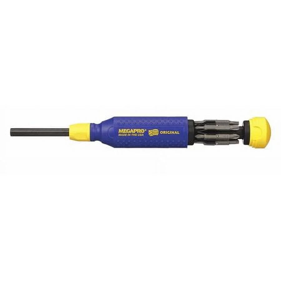 Screwdriver,15-in-1,8-1/2" MEGAPRO 151NAS-B Multi-Bit
