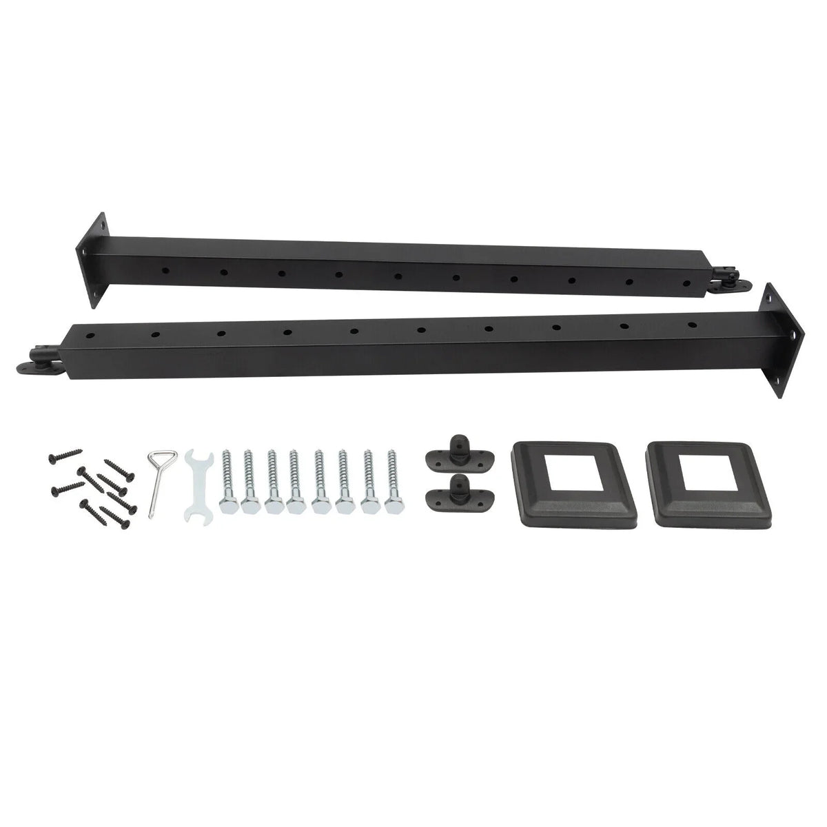 Stainless Two Square for 36''x2''x2'' Railing Sides Fence Concrete Post Level Pre-Drilled Cable Wood Railing Cable Steel Deck System Post Level