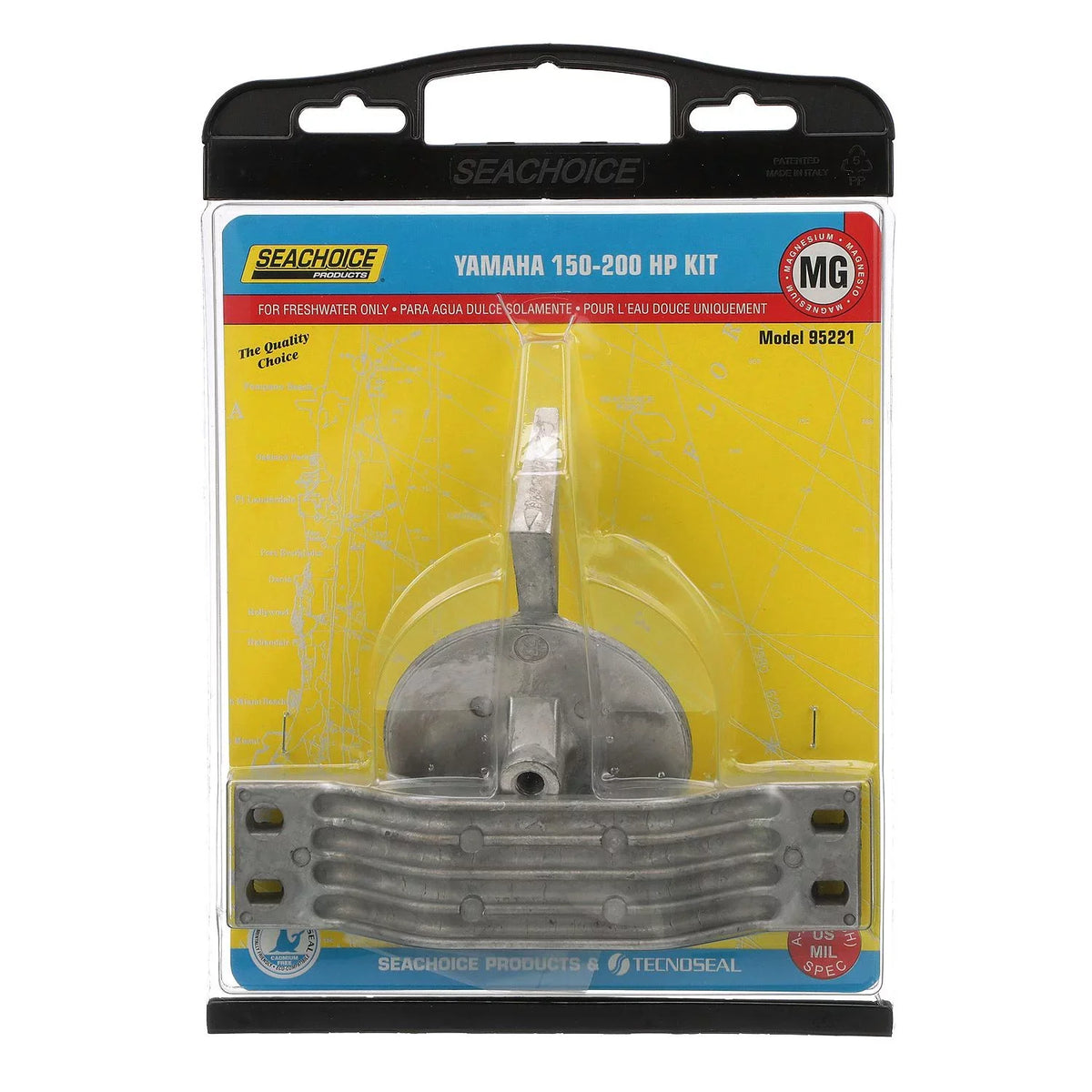 Anode 150-200hp, Aluminum, Kit, Yamaha Friendly Cadmium-Free, Environmentally Seachoice
