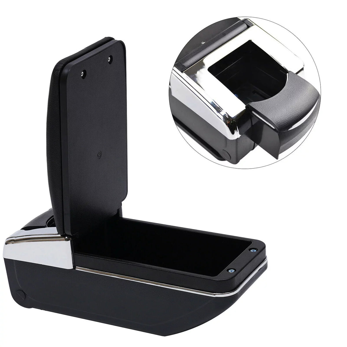 Box Armrest Storage Rest For Container Nissan Console Center Arm Versa/Tiida/Latio ZhdnBhnos Black 2007-2011 Rotatable Holder Car