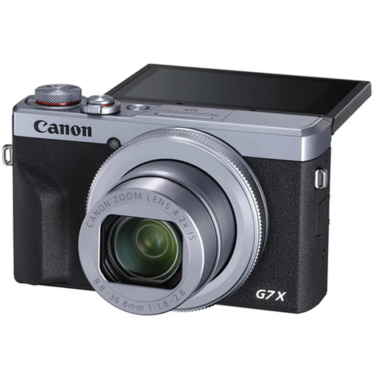 (Silver) Bundle + with Card + Tripod III ZeeTech Camera X Mark G7 Canon Pieces 64GB Professional 2 Digital SanDisk Case Memory + PowerShot