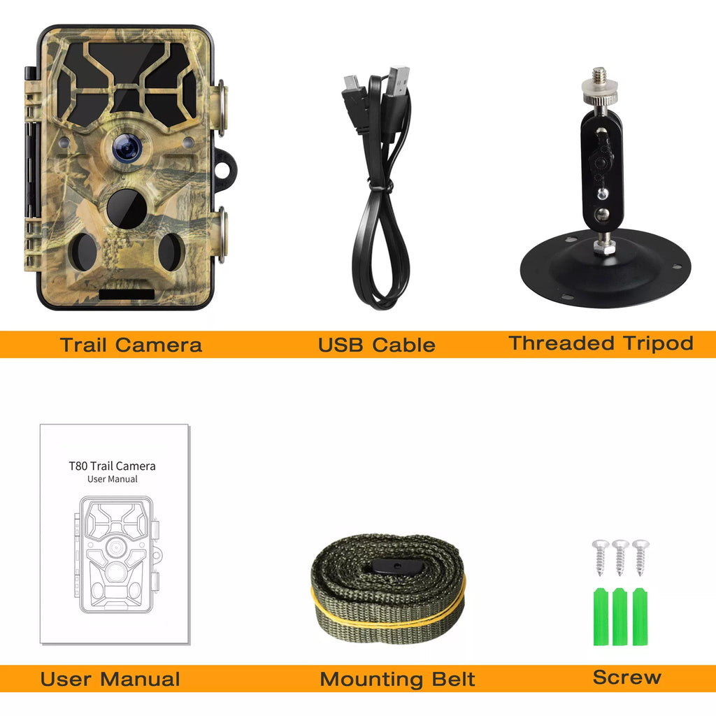 Vision 1296P Bluetooth Trail Night 30MP Hunting CAMPARK WiFi Wildlife Motion Game for Camera Camera Infrared Monitoring with Activated Trail with IP66 Waterproof Camera