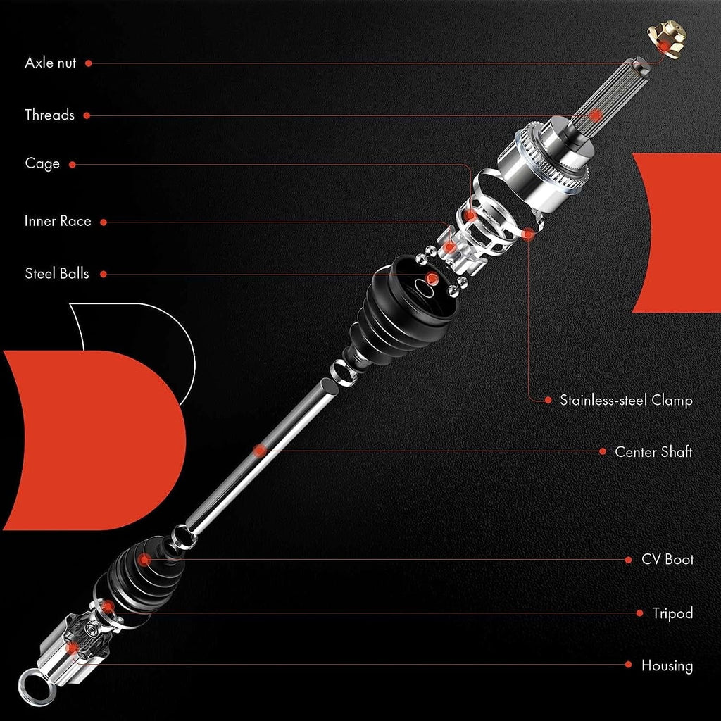 with Right Replace# Passenger 1700-701225 2013 Axle Shaft 2014, Compatible 2012 Raptor 2011 A-Premium Assembly SVT F-150 2010 Side, CV Front
