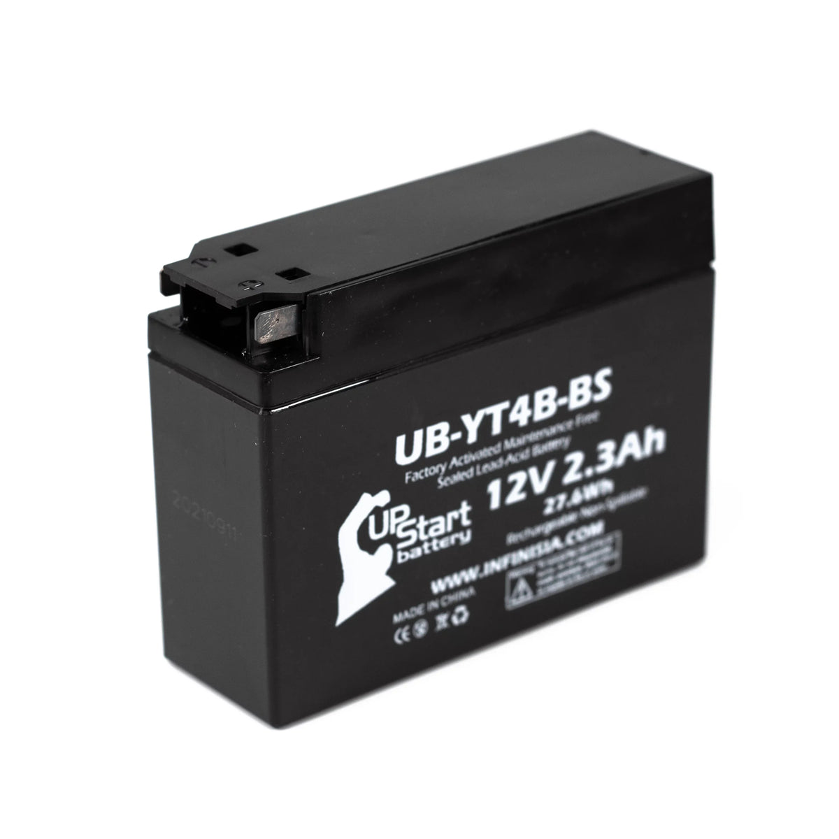 2005 for Yamaha Replacement UpStart 2.3Ah, SR400 Free, Battery 12V, Activated, Maintenance Motorcycle Battery UB-YT4B-BS Factory - 5-Pack 400CC