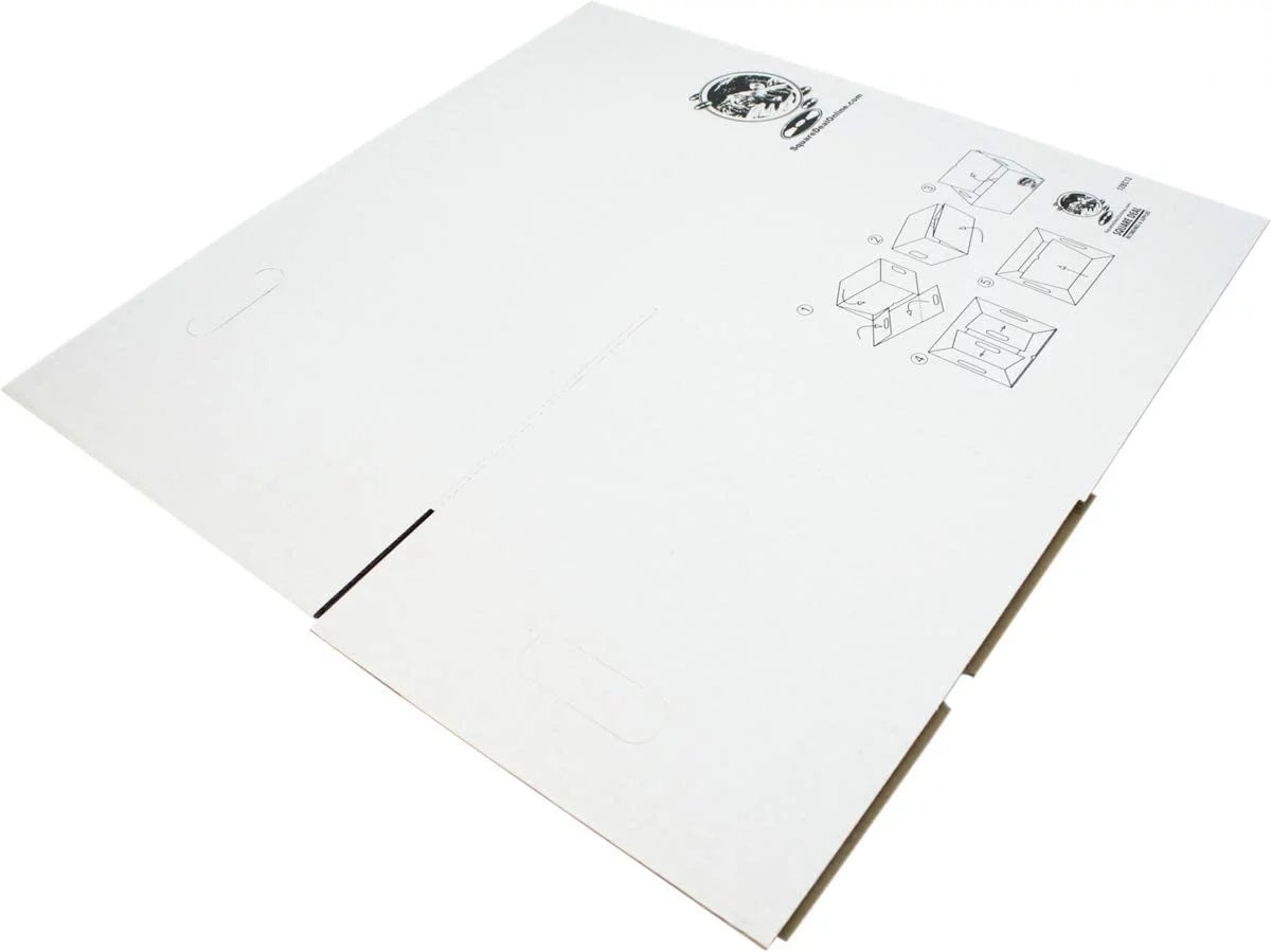 '- or Records Box 12" Cardboard - Record to Lid Discs Set #12BC13 - Vinyl Removable Holds 90 Boxes 10 Laser Storage up with Sturdy of