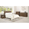 Stonebrook Classic Walnut Set Bedroom Finish in 5 Piece Deluxe Wood Queen/Full