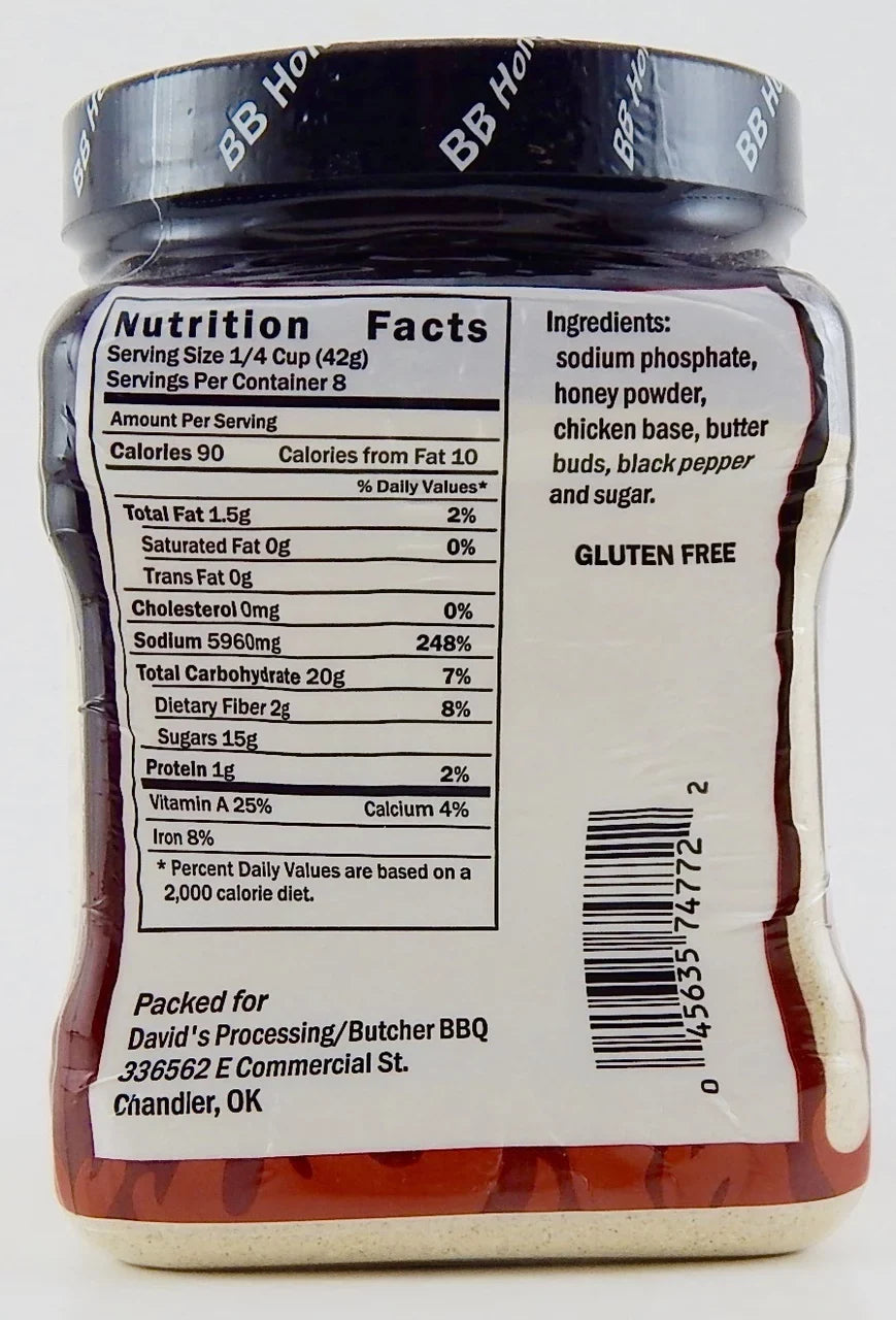 BBQ Bird Butcher Booster Honey 12oz.