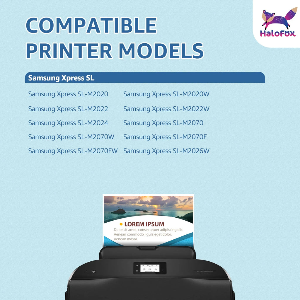 SL-M2070FW Printers Replacement for MLT-D111S SL-M2020 SL-M2022 MLT-D111S SL-M2070 111S SL-M2020W SL-M2022W (Black, for 4-Pack) Toner