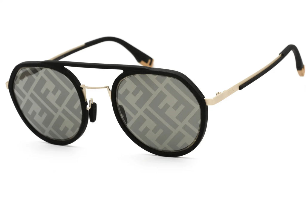 FE40040U Fendi Men's Pattern 51 02C Sunglasses Pilot