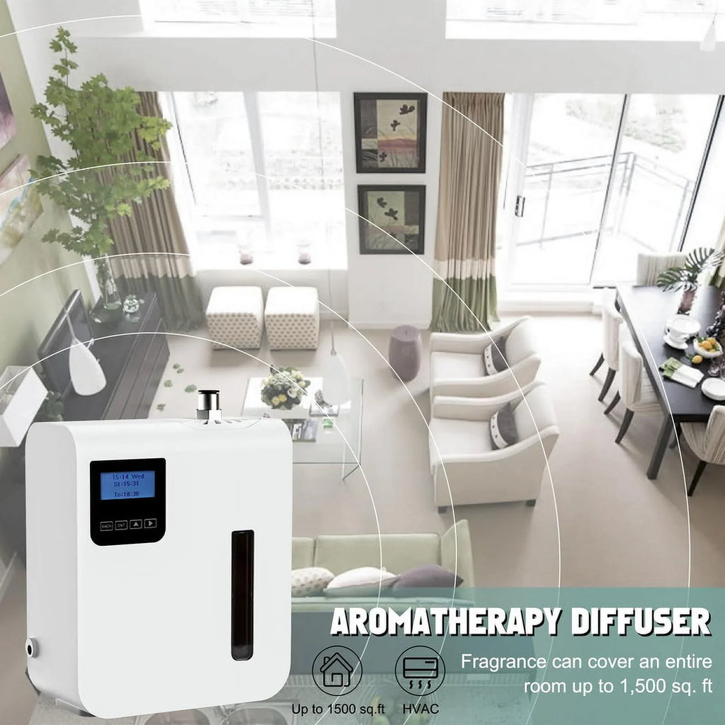 Oil 1500 to Commercial 300ml, Offices Scent Scent Up Oil Diffuser Essential Sq. Machine Buildings Air Essential Diffuser for for Ft Homes HVAC Home,Waterless Hotels