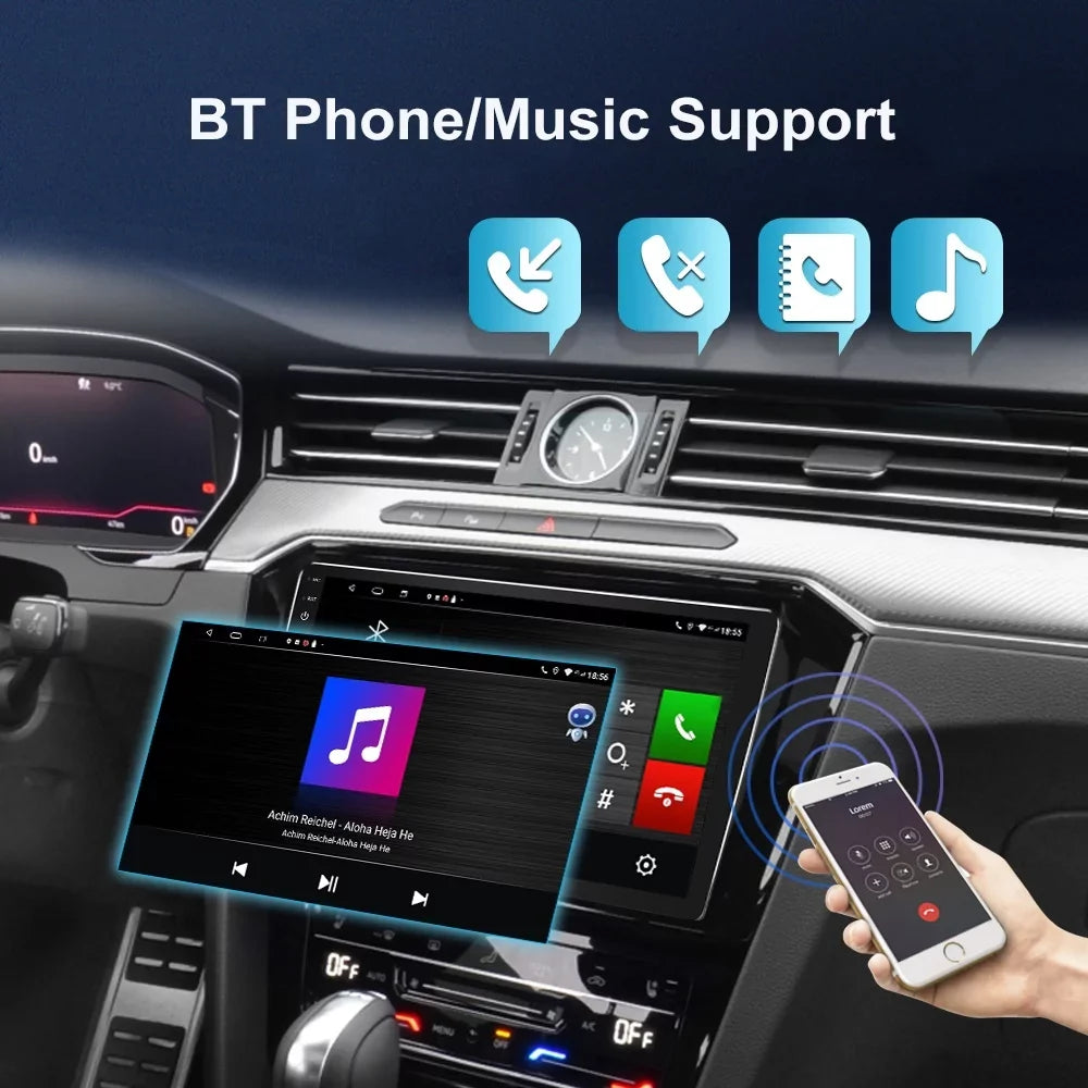 9'' Bluetooth,with Stereo Isuzu with Auto Radio 2019+ 12 HD D-Max Dmax WIFI Carplay For GPS FM Android Rearview Android Camera Car