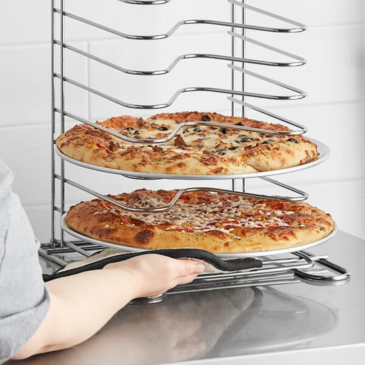 Tray Kitchen Tray Tray Home Pizza Baking Round Pizzeria 13” Aluminum for Bakeware Pizza 6 Round Restaurants & design Pan - Coupe TrueCraftware- Pizza Set Pan Baking of Tray