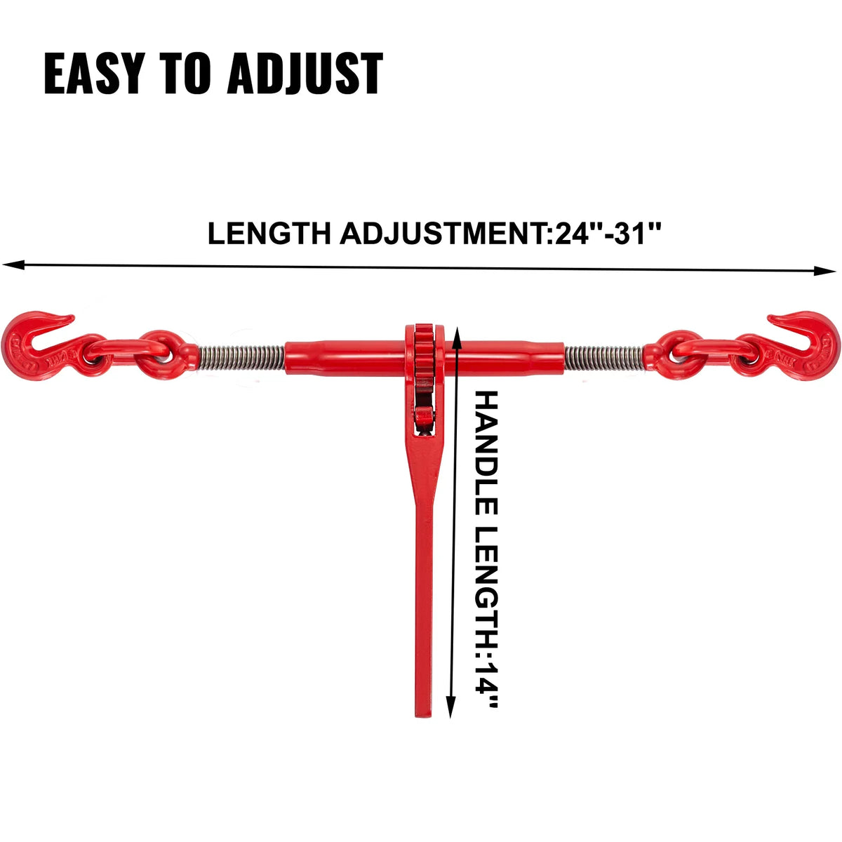 Tie 5/16in-3/8in, Chain Binder Binder 6600lbs for 2pcs Ratchet Load BENTISM Down,